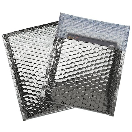 Bsc Preferred 7 x 6 3/4'' Silver Glamour Bubble Mailers, 72PK BUY03998359